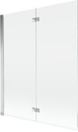 Mexen Mist douchewand 2-delig links 140 x 150 cm, transparant, chroom - 8A9-140-002-01-00-L