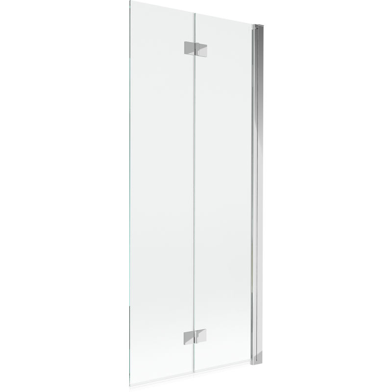 Mexen Mist badwand, 2-delig, rechts, 80 x 150 cm, transparant, chroom - 8A9-080-002-01-00-P