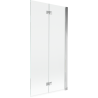 Mexen Mist badwand 2-delig rechts 90 x 150 cm, transparant, chroom - 8A9-090-002-01-00-P