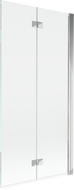 Mexen Mist badwand 2-delig rechts 90 x 150 cm, transparant, chroom - 8A9-090-002-01-00-P