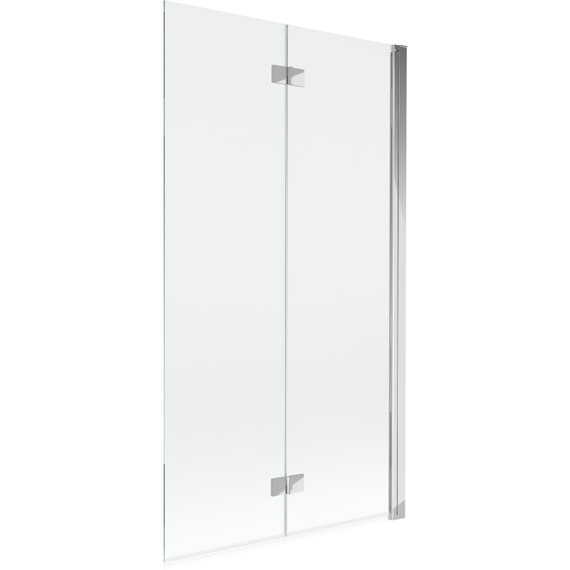 Mexen Mist Painel de banheira de 2 folhas direito 100 x 150 cm, transparente, cromado - 8A9-100-002-01-00-P