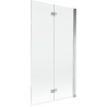 Mexen Mist dubbele douchewand rechts 100 x 150 cm, transparant, chroom - 8A9-100-002-01-00-P