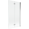Mexen Mist paravan za kadu, dvokrilni, desni 100 x 150 cm, proziran, krom - 8A9-100-002-01-00-P