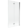 Mexen Mist parawan nawannowy 2-skrzydłowy prawy 100 x 150 cm, transparent, chrom - 8A9-100-002-01-00-P