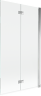 Mexen Mist dubbele douchewand rechts 100 x 150 cm, transparant, chroom - 8A9-100-002-01-00-P