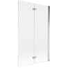 Mexen Mist parawan nawannowy 2-skrzydłowy prawy 110 x 150 cm, transparent, chrom - 8A9-110-002-01-00-P