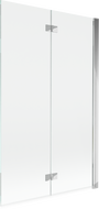 Mexen Mist paratia per doccia pieghevole a 2 ante destra 110 x 150 cm, trasparente, cromo - 8A9-110-002-01-00-P
