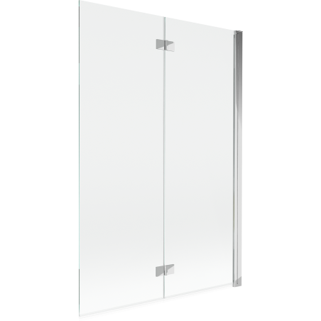 Mexen Mist badwand 2-delig rechts 120 x 150 cm, transparant, chroom - 8A9-120-002-01-00-P