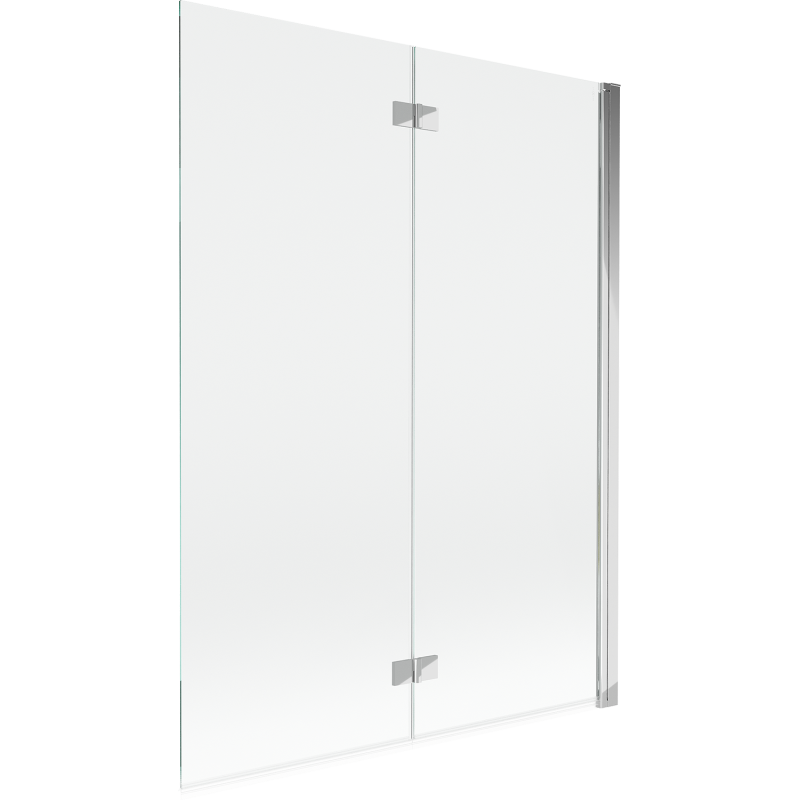 Mexen Mist parawan nawannowy 2-skrzydłowy prawy 130 x 150 cm, transparent, chrom - 8A9-130-002-01-00-P
