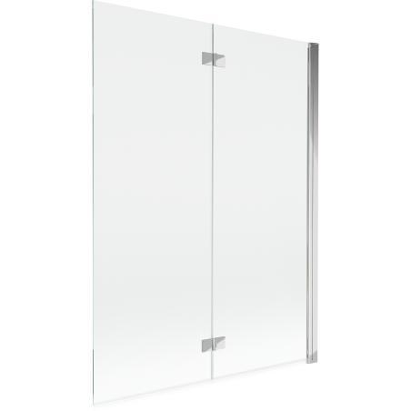 Mexen Mist badwand 2-delig rechts 130 x 150 cm, transparant, chroom - 8A9-130-002-01-00-P