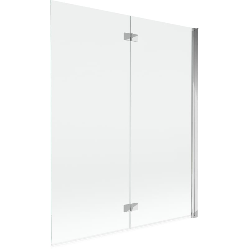 Mexen Mist dušisein 2-osaline parem 140 x 150 cm, läbipaistev, kroom - 8A9-140-002-01-00-P