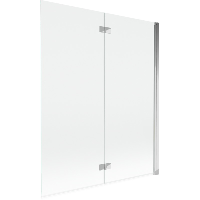 Mexen Mist paravan za kadu s dvokrilnim vratima desni 140 x 150 cm, proziran, krom - 8A9-140-002-01-00-P