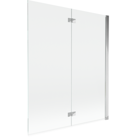 Mexen Mist dušisein 2-osaline parem 140 x 150 cm, läbipaistev, kroom - 8A9-140-002-01-00-P