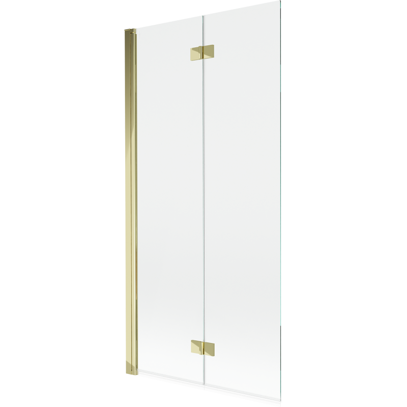 Mexen Mist paratia da doccia a 2 ante sinistra 90 x 150 cm, trasparente, oro - 8A9-090-002-50-00-L