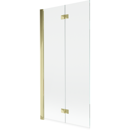 Mexen Mist 2-panel left shower screen 90 x 150 cm, transparent, gold - 8A9-090-002-50-00-L