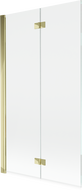 Mexen Mist 2-panel left shower screen 100 x 150 cm, transparent, gold - 8A9-100-002-50-00-L