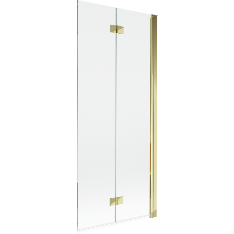 Mexen Mist douchescherm 2-delig rechts 80 x 150 cm, transparant, goud - 8A9-080-002-50-00-P