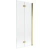 Mexen Mist 2-panel shower screen right 80 x 150 cm, transparent, gold - 8A9-080-002-50-00-P