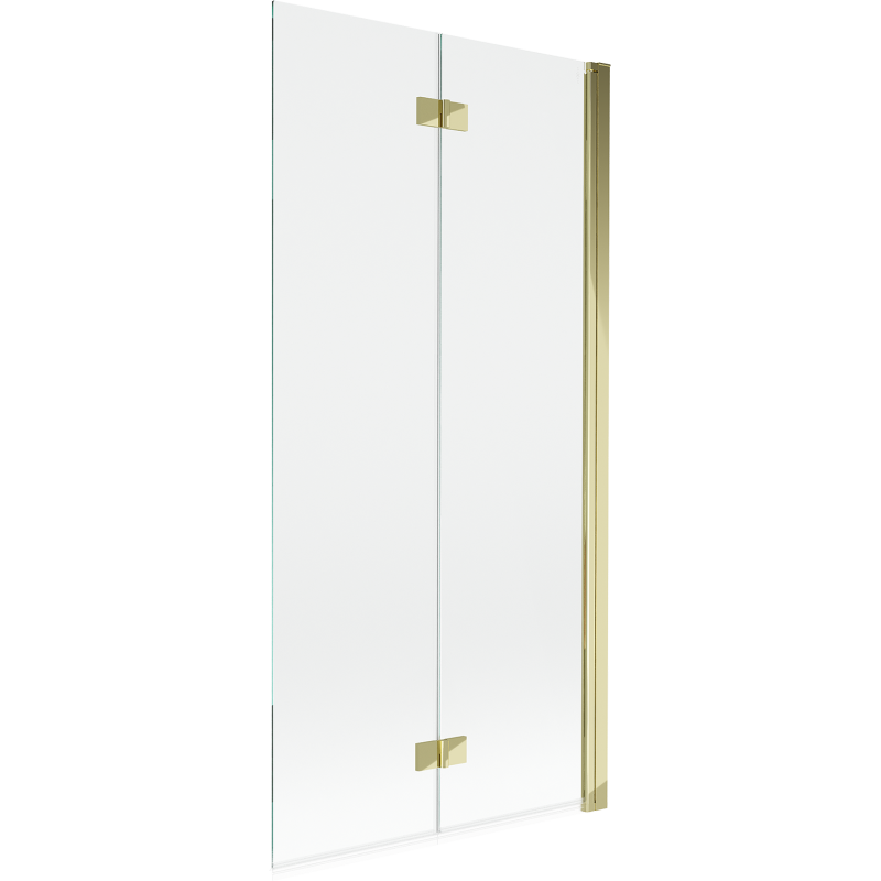 Mexen Mist 2-panel shower screen right 90 x 150 cm, transparent, gold - 8A9-090-002-50-00-P