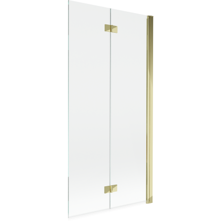 Mexen Mist 2-panel shower screen right 90 x 150 cm, transparent, gold - 8A9-090-002-50-00-P