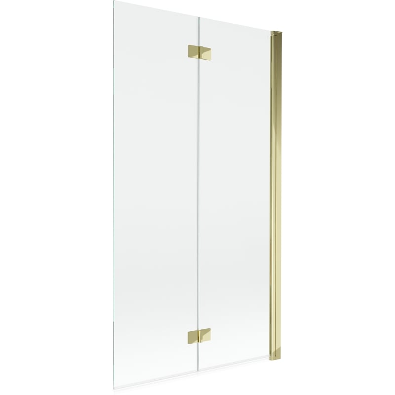 Mexen Mist shower screen 2-panel right 100 x 150 cm, transparent, gold - 8A9-100-002-50-00-P