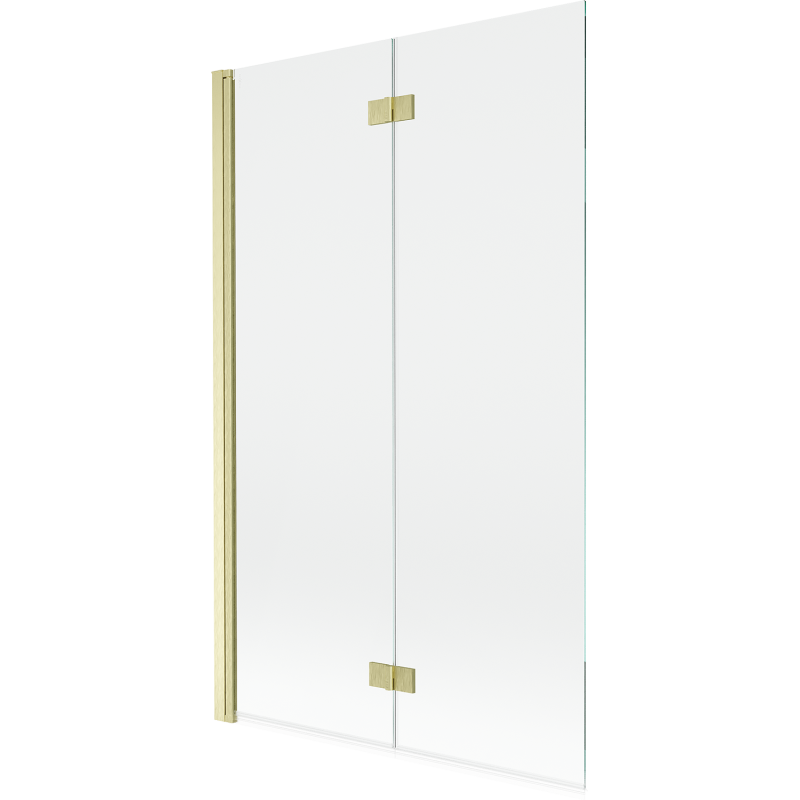 Mexen Mist Duschabtrennung 2-flügelig links 110 x 150 cm, transparent, gold gebürstet - 8A9-110-002-55-00-L