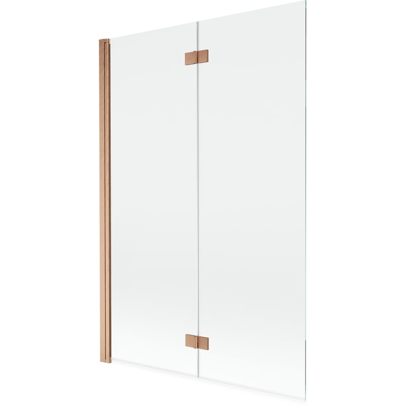 Mexen Mist vanniparavann 2-ukseline vasak 120 x 150 cm, läbipaistev, harjatud vask - 8A9-120-002-65-00-L