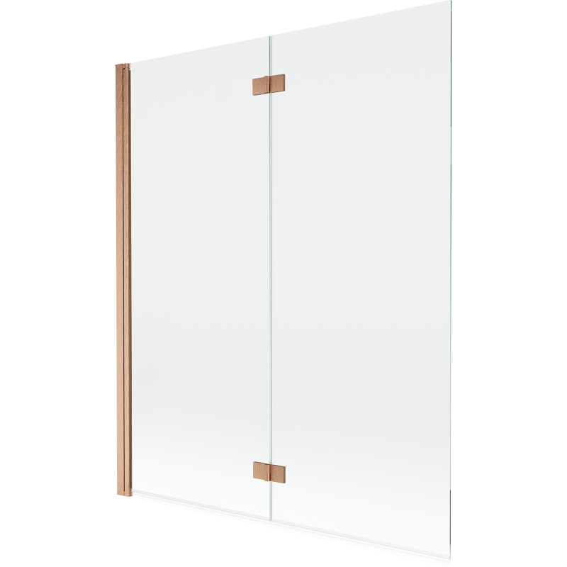 Mexen Mist δίφυλλη αριστερή καμπίνα μπανιέρας 140 x 150 cm, διαφανής,