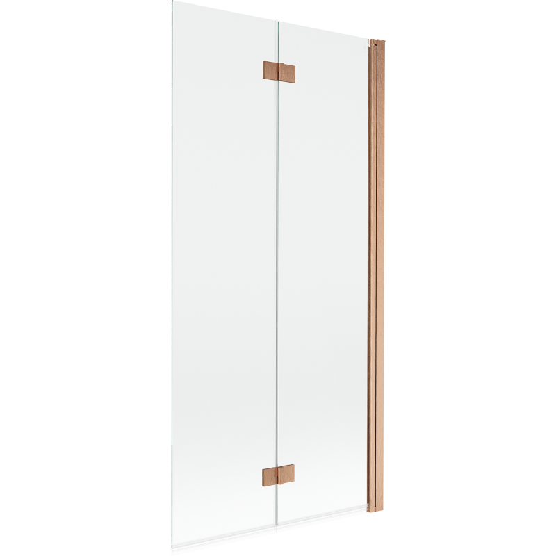 Mexen Mist paratia per doccia a 2 ante destra 90 x 150 cm, trasparente, rame spazzolato - 8A9-090-002-65-00-P