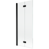 Mexen Mist paroi de douche 2 panneaux gauche 80 x 150 cm, transparent, noir - 8A9-080-002-70-00-L