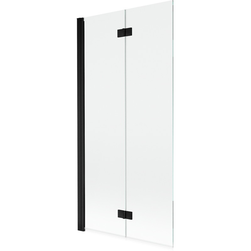 Mexen Mist dvokrilni lijevi tuš paravan 90 x 150 cm, proziran, crni - 8A9-090-002-70-00-L