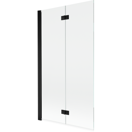 Mexen Mist paratia per vasca da bagno a 2 ante sinistra 100 x 150 cm, trasparente, nero - 8A9-100-002-70-00-L
