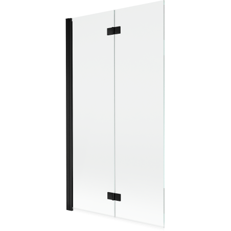 Mexen Mist paravan za kadu s dva krila lijevi 100 x 150 cm, proziran, crni - 8A9-100-002-70-00-L