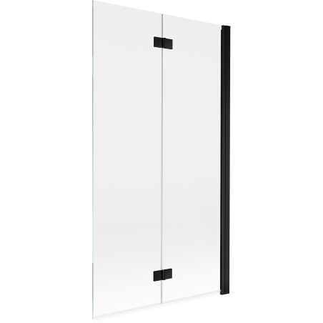 Mexen Mist Duschtrennwand 2-flügelig rechts 100 x 150 cm, transparent, schwarz - 8A9-100-002-70-00-P