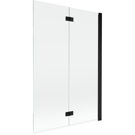 Mexen Mist Duschabtrennung 2-flügelig rechts 120 x 150 cm, transparent, schwarz - 8A9-120-002-70-00-P