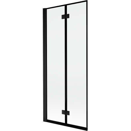 Mexen Mist 2-wing left shower screen 80 x 150 cm, black frame, black - 8A9-080-002-70-70-L