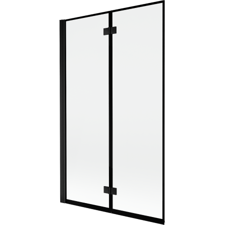 Mexen Mist 2-panel left shower screen 110 x 150 cm, black frame, black - 8A9-110-002-70-70-L