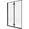 Mexen Mist dušinurk 2-osaline vasak, 120 x 150 cm, must raam, must - 8A9-120-002-70-70-L