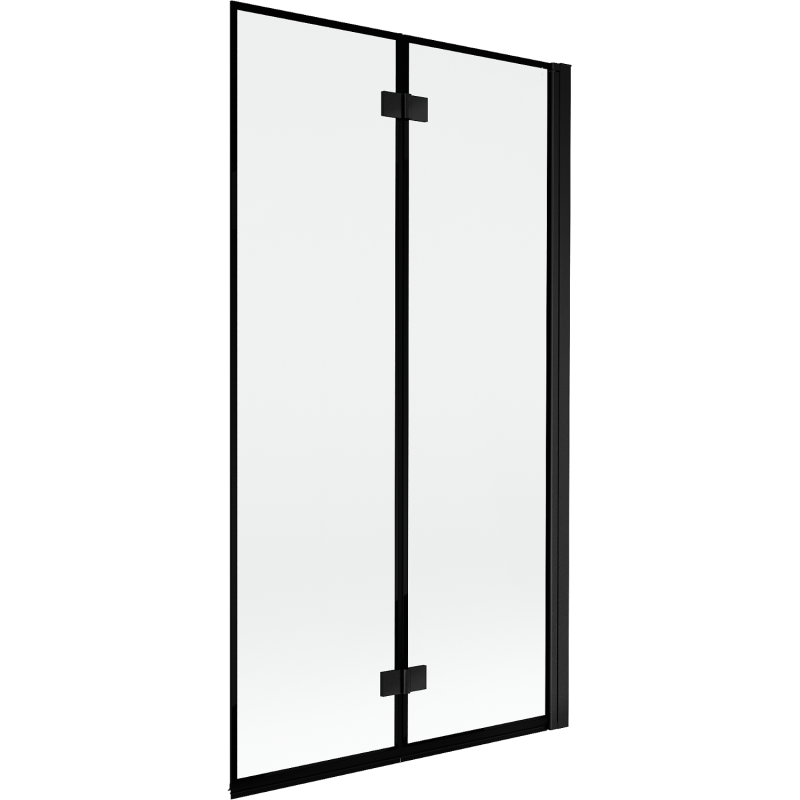 Mexen Mist 2-wing shower screen right 100 x 150 cm, black frame, black - 8A9-100-002-70-70-P