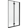 Mexen Mist 2-wing shower screen right 100 x 150 cm, black frame, black - 8A9-100-002-70-70-P