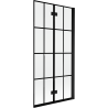 Mexen Mist shower screen 2-wing right 90 x 150 cm, black grid, black - 8A9-090-002-70-77-P