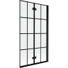 Mexen Mist kahene-liuguksega dušisein parempoolne 100 x 150 cm, must ruudustik, must - 8A9-100-002-70-77-P