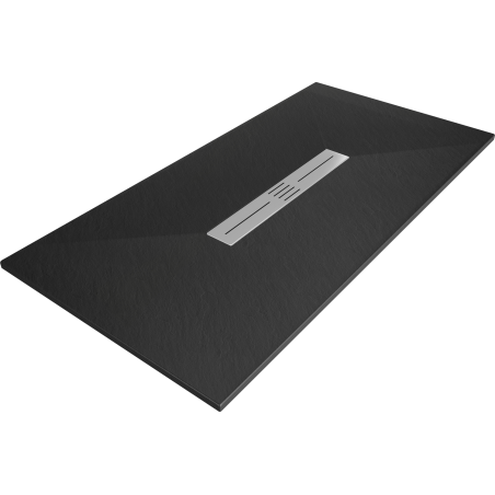 Mexen Toro brodzik prostokątny SMC 180 x 80 cm, czarny - 43708018