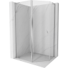 Mexen Mist L fünfeckige asymmetrische Duschkabine 100 x 80 cm, transparent, Chrom - 8A8L-100-080-01-00