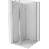 Mexeni Mist L viiepoolne hingedega dušinurk 90 x 90 cm, läbipaistev, kroom - 8A8L-090-090-01-00