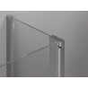 Mexen Mist L cabine de douche pentagonale asymétrique pivotante 100 x 90 cm, transparent, chromé - 8A8L-100-090-01-00