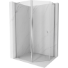 Mexen Mist L cabine de douche pentagonale asymétrique pivotante 100 x 90 cm, transparent, chromé - 8A8L-100-090-01-00