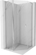 Mexen Mist L Pentagonal Shower Enclosure Hinged 100 x 100 cm, Transparent, Chrome - 8A8L-100-100-01-00