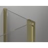 Mexen Mist L pentagonal shower cabin hinged 100 x 100 cm, transparent, gold - 8A8L-100-100-50-00