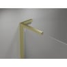 Mexen Mist L cabine de douche pentagonale asymétrique pivotante 100x80 cm, transparent, or brossé - 8A8L-100-080-55-00